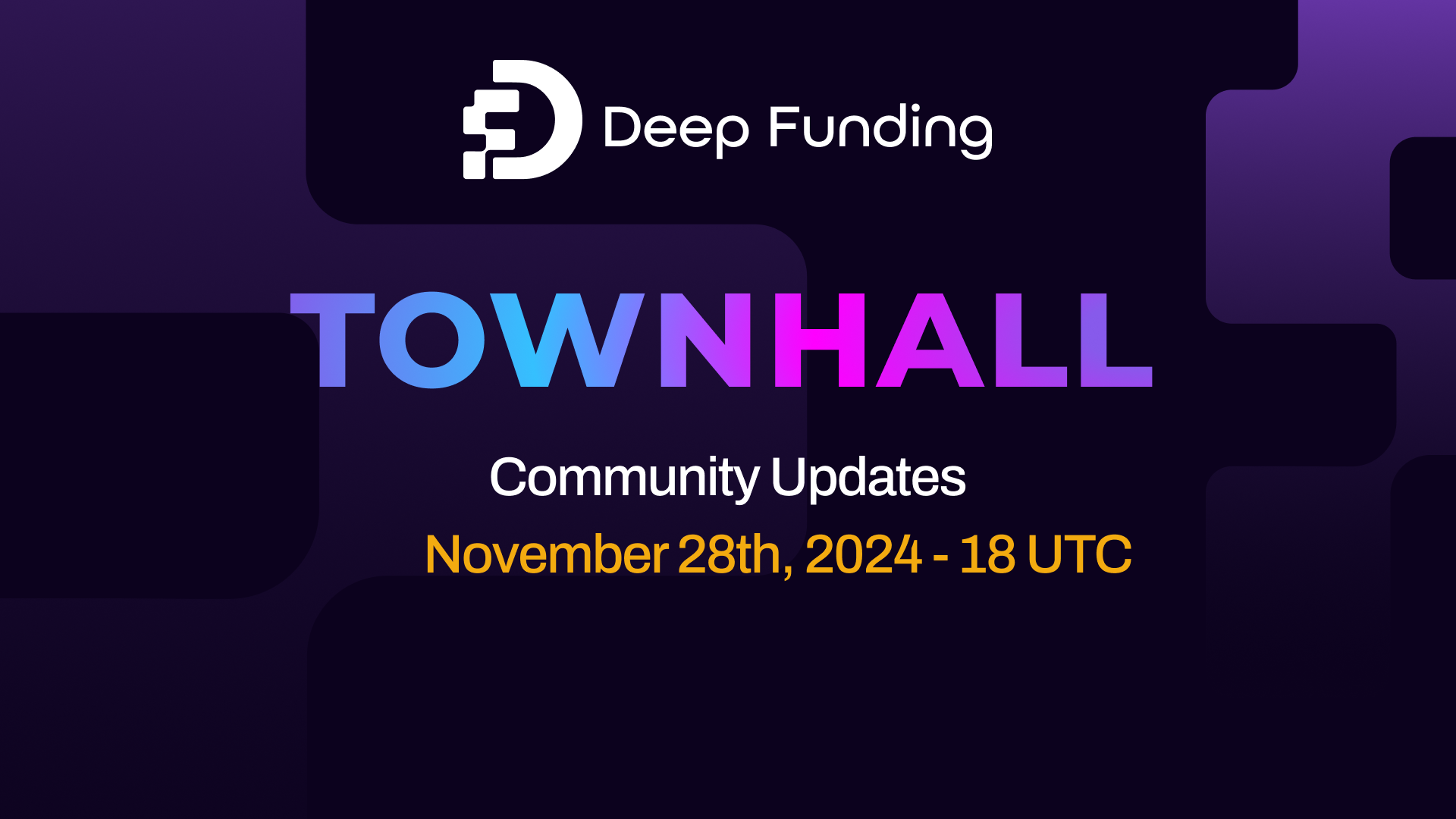 The Deep Funding TownHall #50