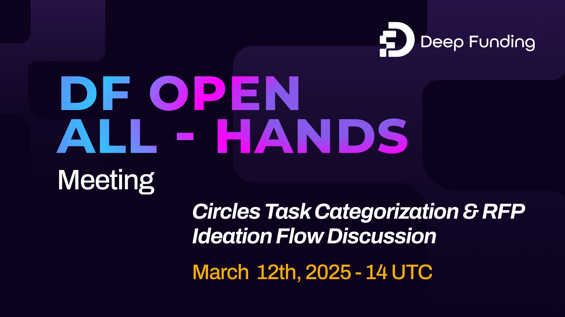 DF Open All Hands [March Edition]