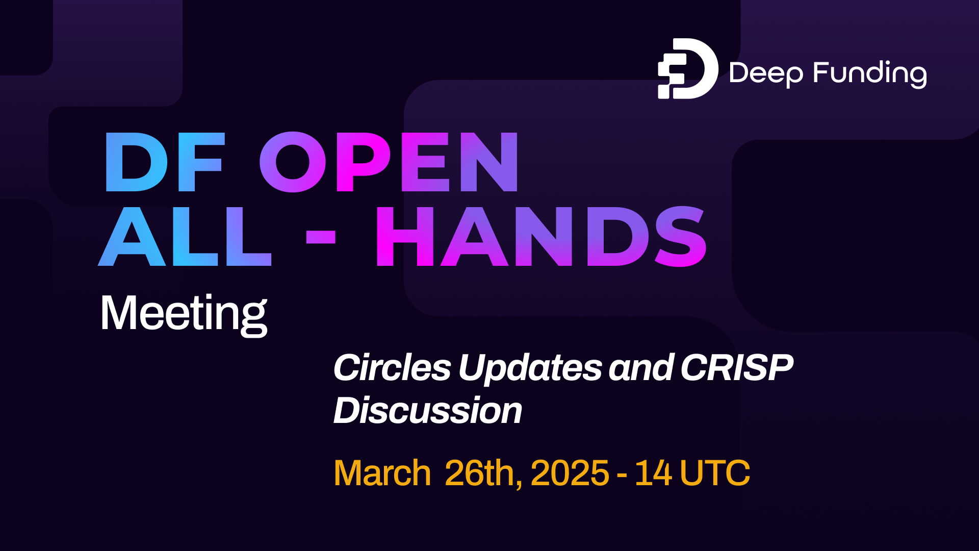 DF All Hands [March Retrospective]