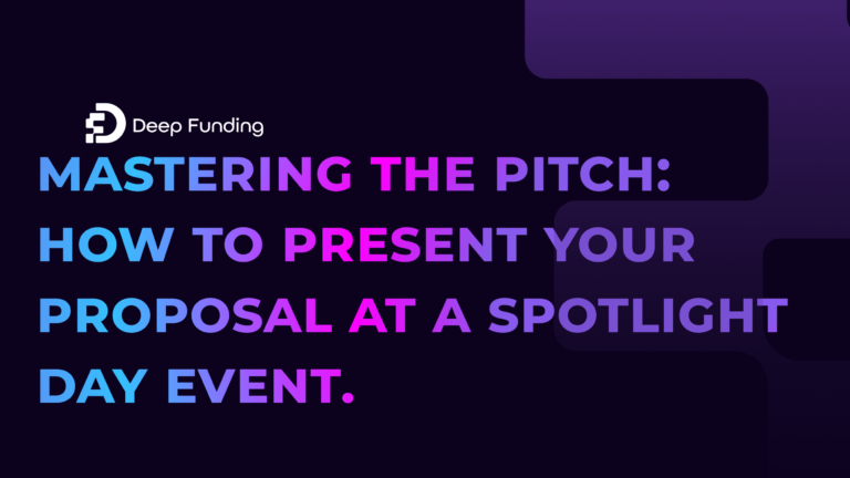Mastering the Pitch: How to Present Your Proposal at a Spotlight Day Event.