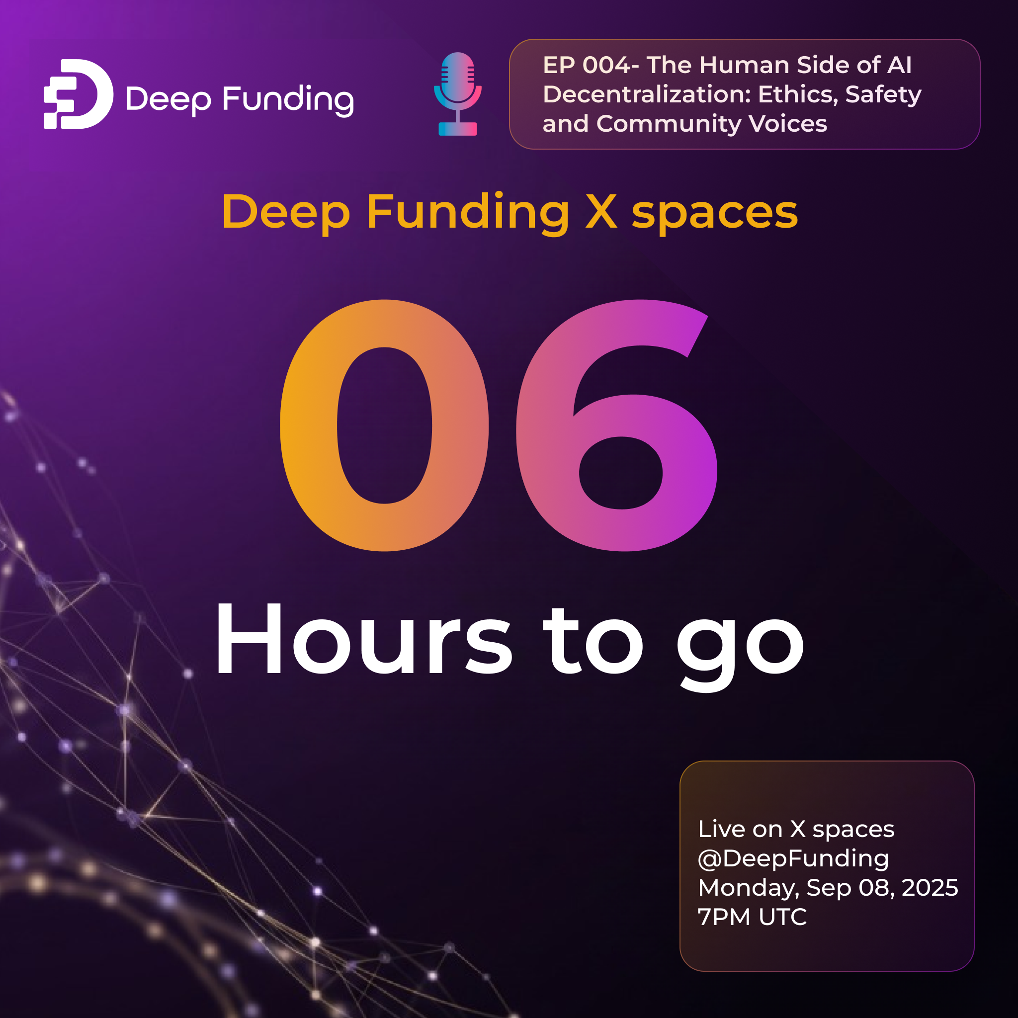 We’re going live in 6 hours to discuss one of the most important topics in tech today. The Human Side of AI Decentralization.