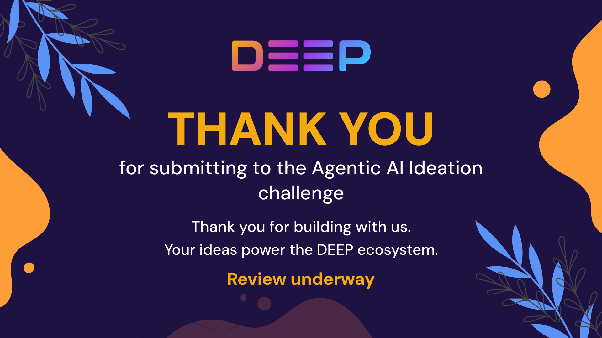 Thank you for building with us