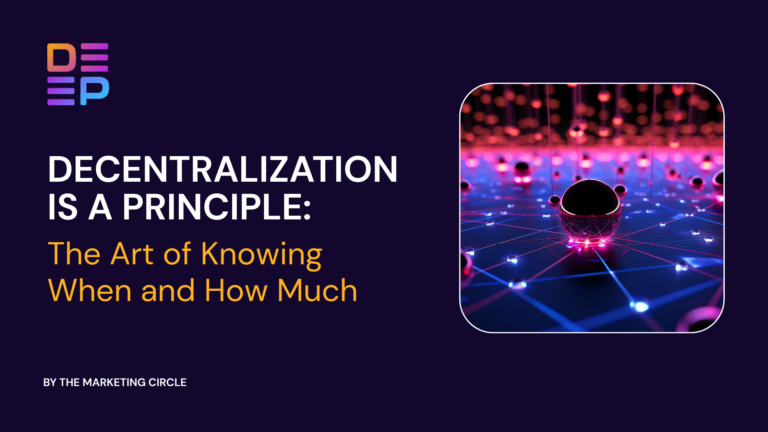 Decentralization is a Principle: The Art of Knowing When and How Much